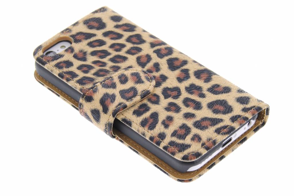 Image of Luipaard booktype hoesje voor de iPhone 5c