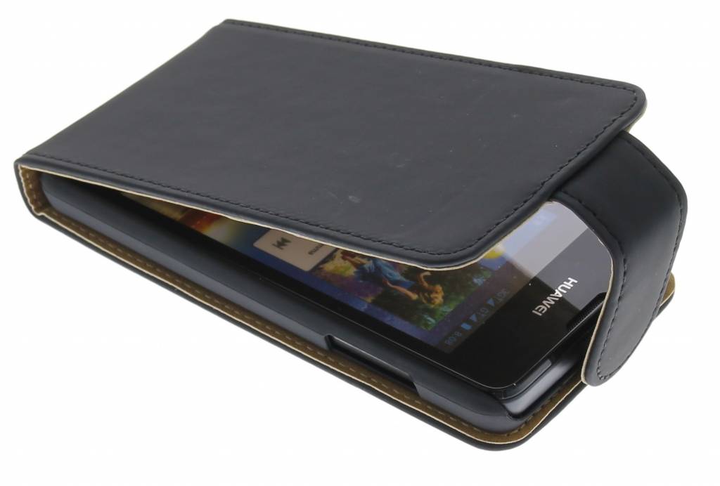 Image of Zwarte classic flipcase voor de Huawei Ascend Y300