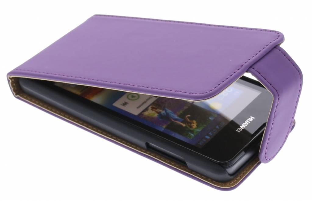 Image of Paars classic flipcase voor de Huawei Ascend Y300