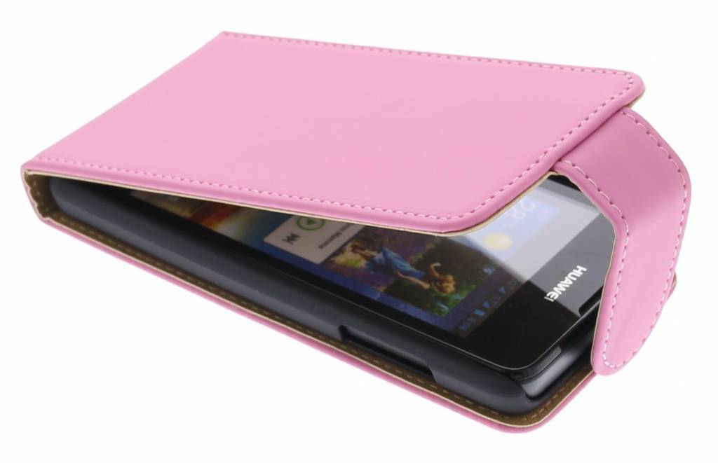 Image of Roze classic flipcase voor de Huawei Ascend Y300