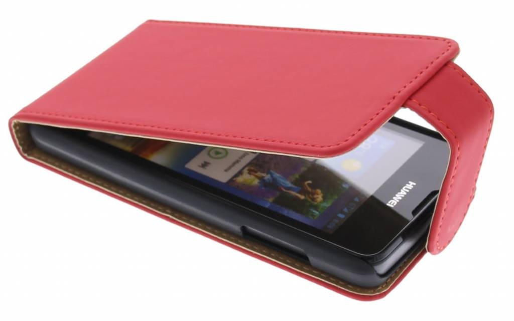 Image of Rood classic flipcase voor de Huawei Ascend Y300