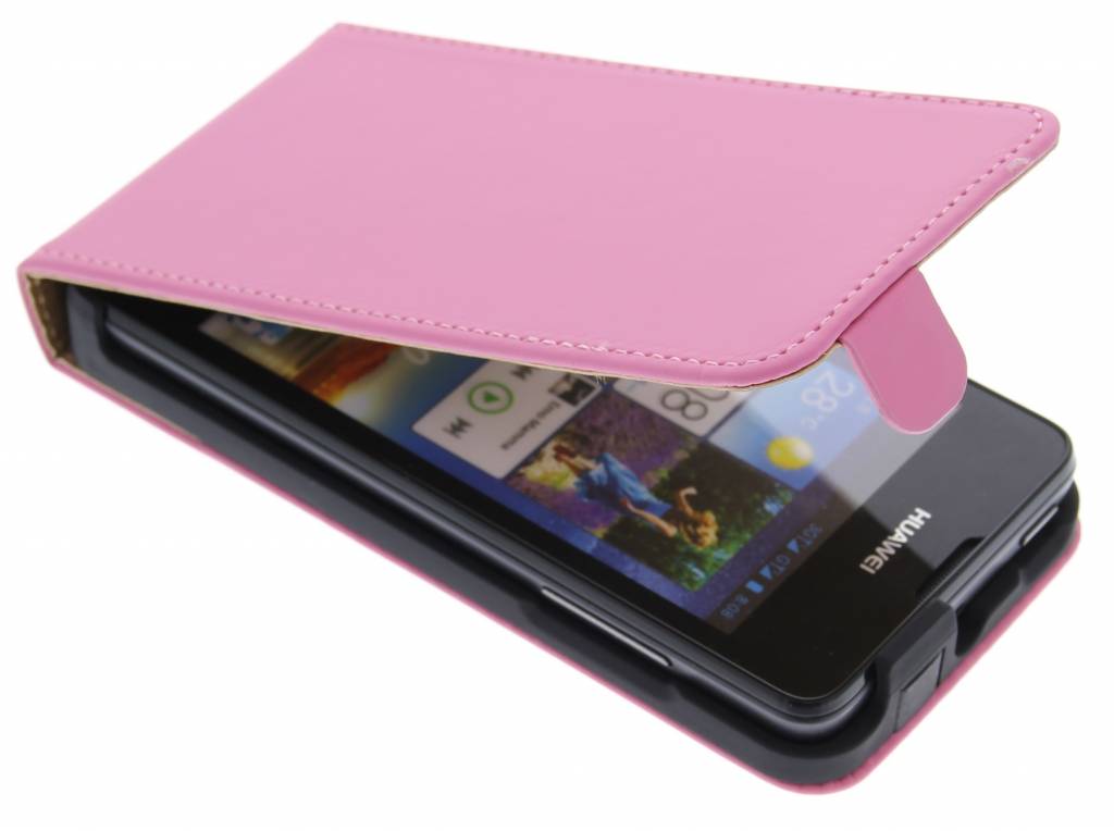 Image of Roze luxe flipcase voor de Huawei Ascend Y300