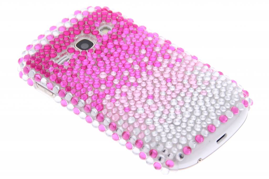 Image of Witte design BlingBling hardcase hoesje voor de Samsung Galaxy Fame