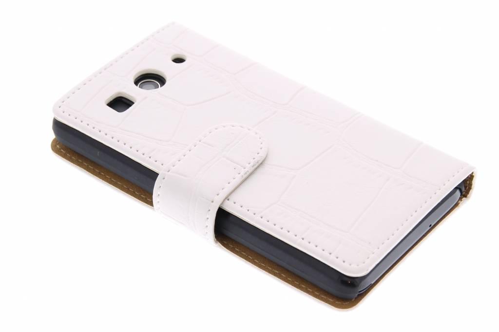 Image of Witte exotische booktype hoes voor de Huawei Ascend G510