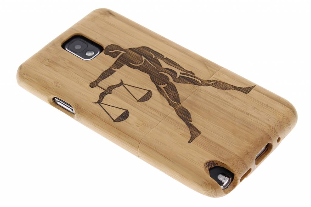 Image of Weegschaal sterrenbeeld echt houten hardcase voor de Samsung Galaxy Note 3