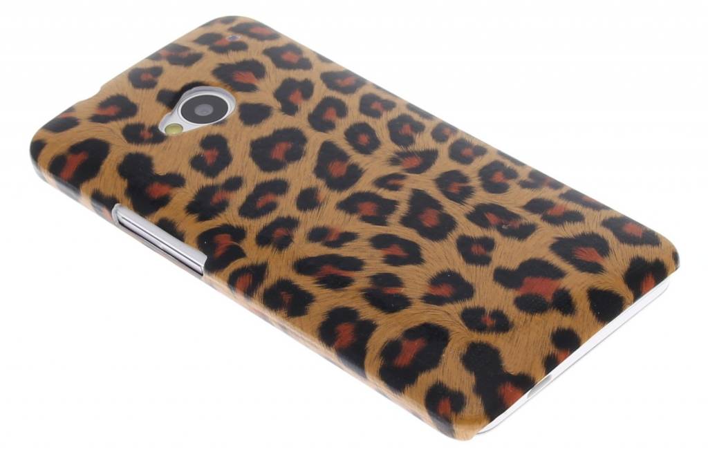 Image of Bruin panterdesign hardcase hoesje voor de HTC one M7