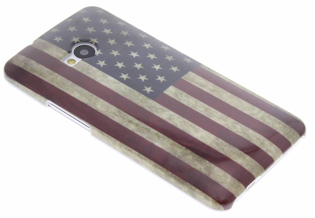 Image of USA vlag design gladde hardcase hoesje voor de HTC One