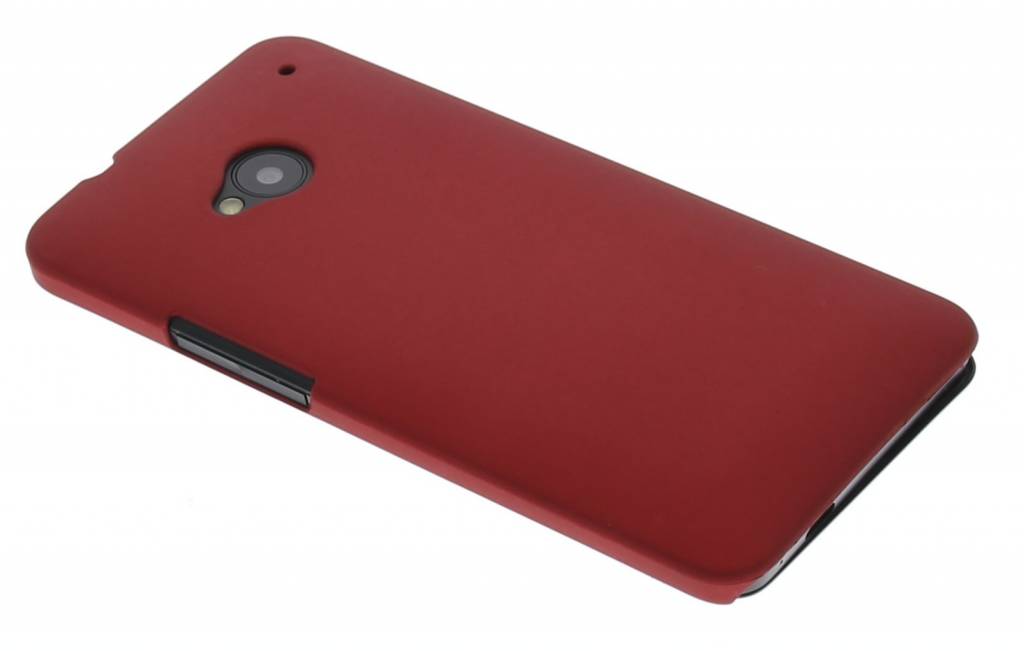 Image of Rood effen hardcase hoesje voor de HTC One