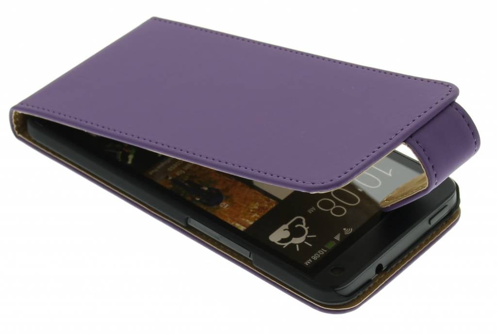 Image of Paarse classic sterke flipcase HTC One