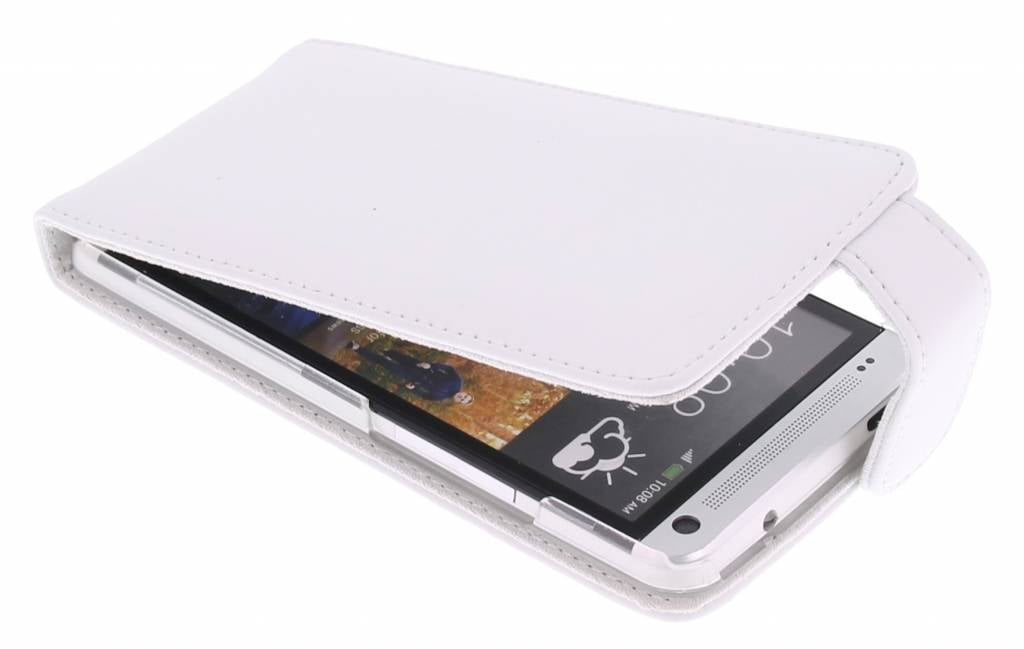 Image of Witte stijlvolle flipcase voor de HTC One M7