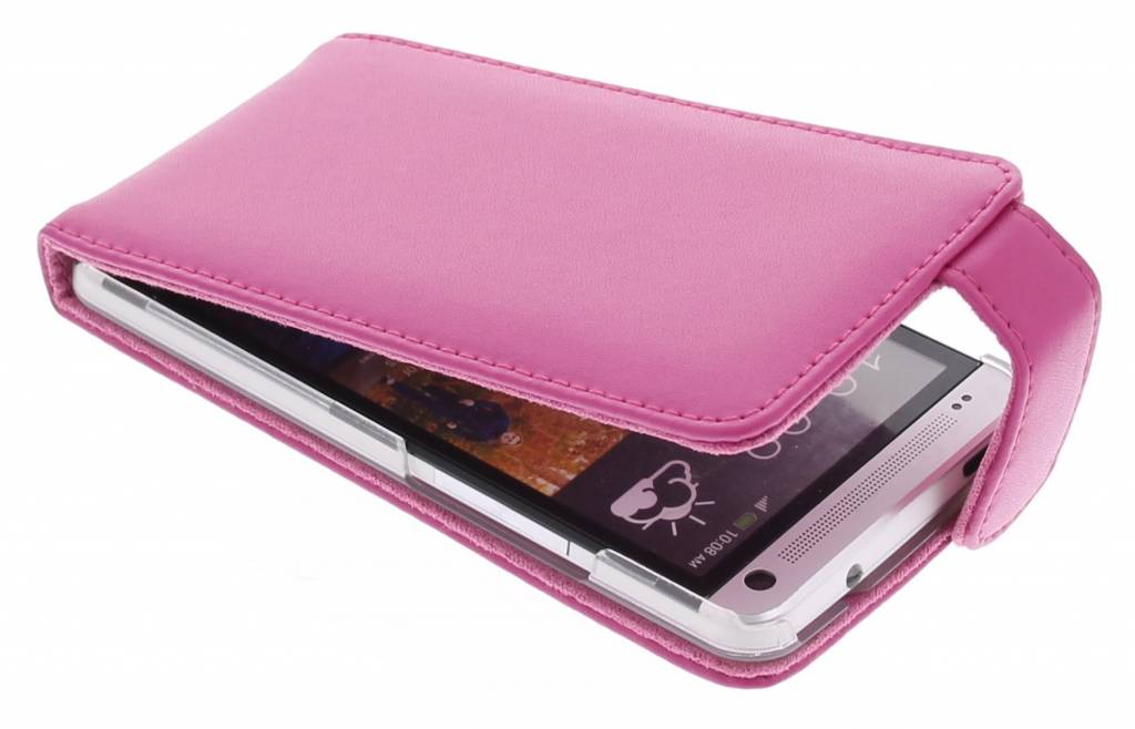 Image of Fuchsia stijlvolle flipcase voor de HTC One M7