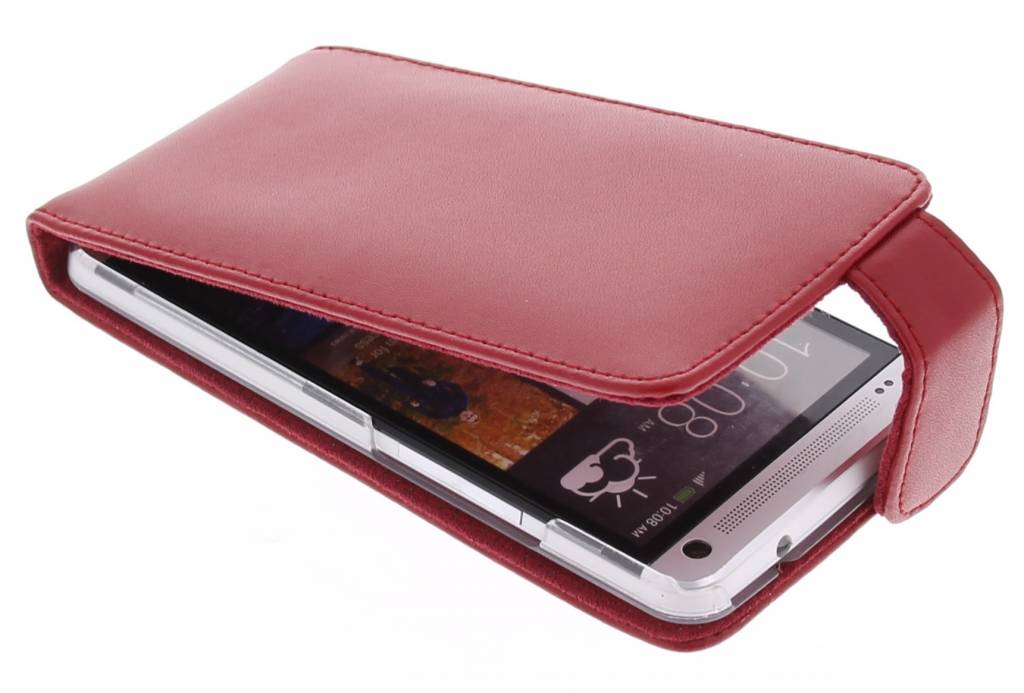 Image of Rode stijlvolle flipcase voor de HTC One M7