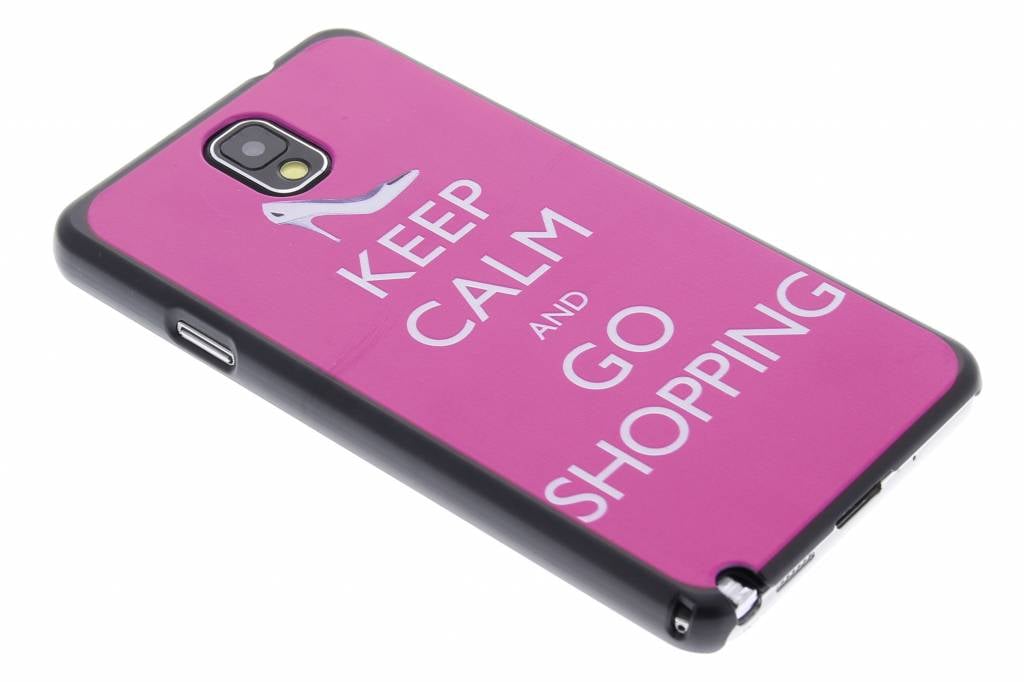 Image of Keep Calm and go shopping design hardcase Samsung Galaxy Note 3