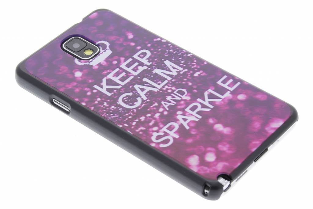 Image of Keep Calm and sparkle design hardcase Samsung Galaxy Note 3