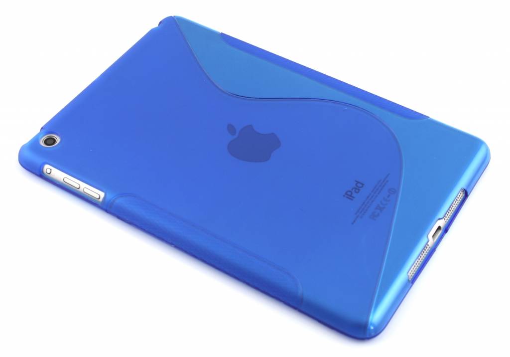 Image of Blauwe S-line TPU tablethoes voor de iPad Mini / 2 / 3