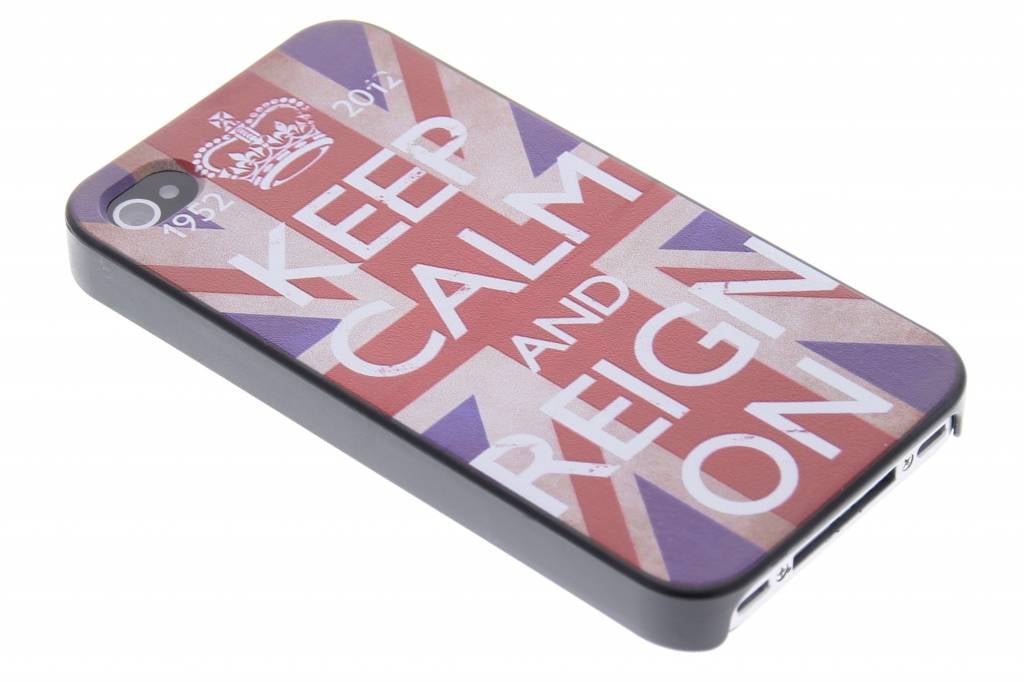 Image of Keep calm and reign on design mat hardcase hoesje iPhone 4 / 4s