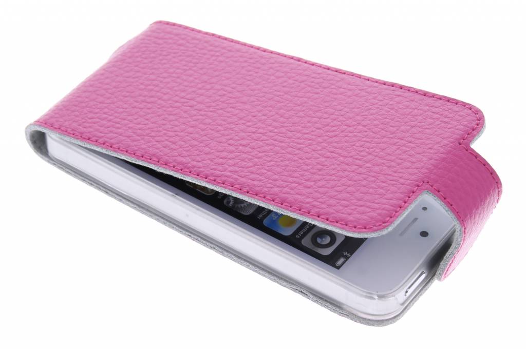 Image of Roze modieuze flipcase voor de iPhone 5 / 5s / SE