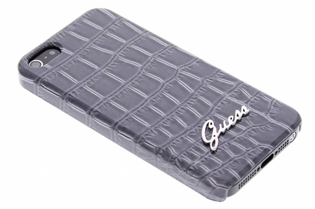 Image of Crocodile hardcase voor de iPhone 5 / 5s / SE - donkergrijs