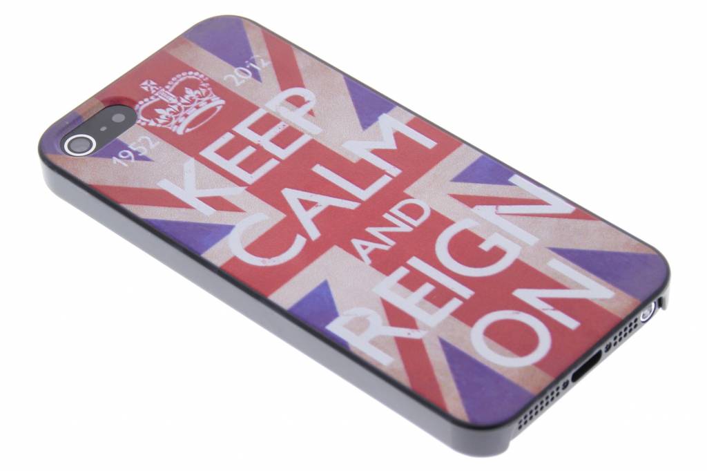 Image of Keep Calm and reign on design hardcase hoesje voor de iPhone 5 / 5s / SE