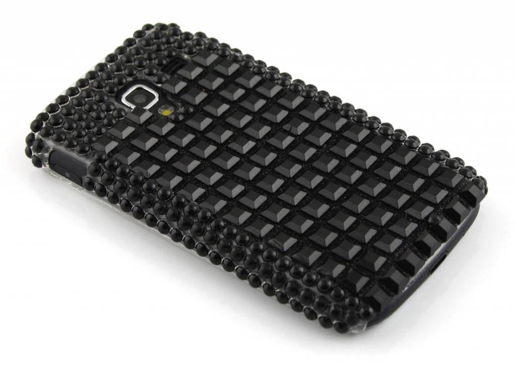 Image of Zwart BlingBling hardcase hoesje met strass steentjes voor de Samsung Galaxy Ace 2 i8160