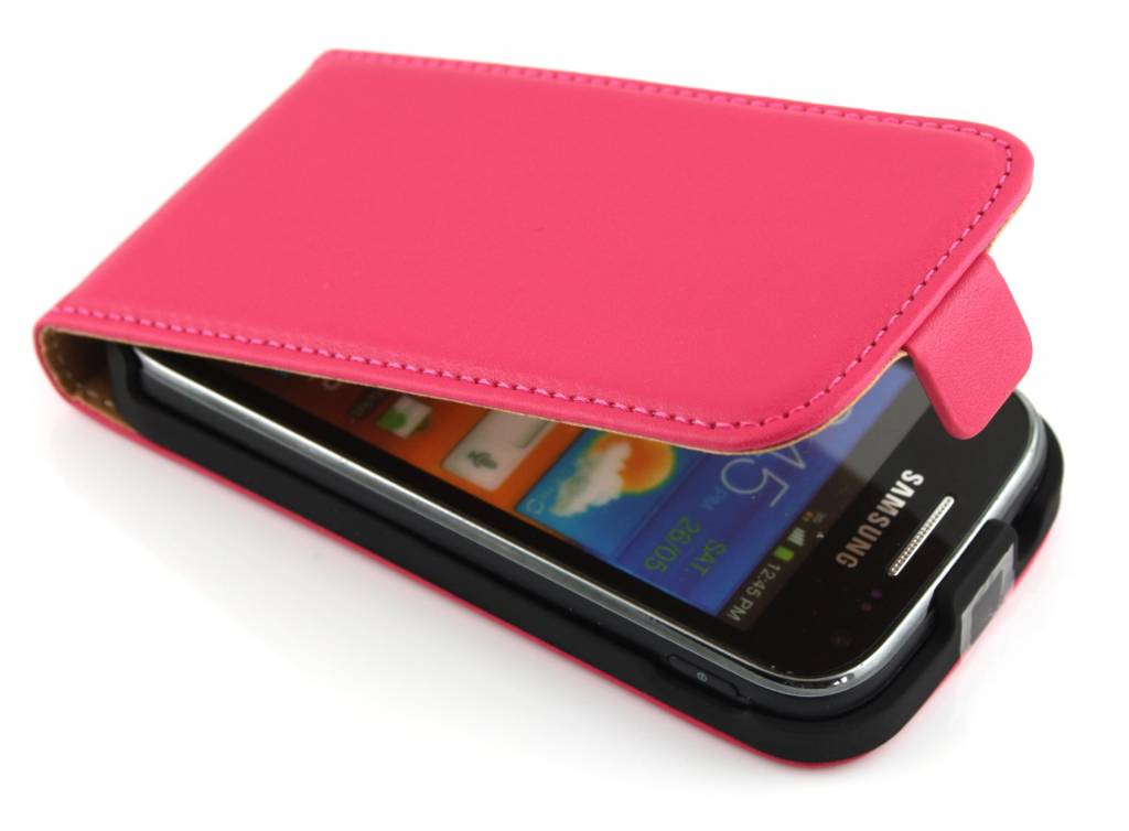 Image of Fuchsia luxe sterke flipcase voor Samsung Galaxy Ace 2 i8160