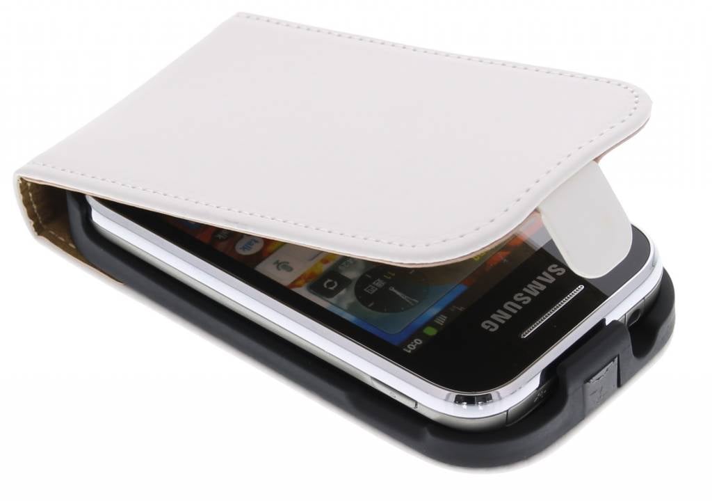 Image of Witte luxe matte flipcase voor de Samsung Galaxy Young