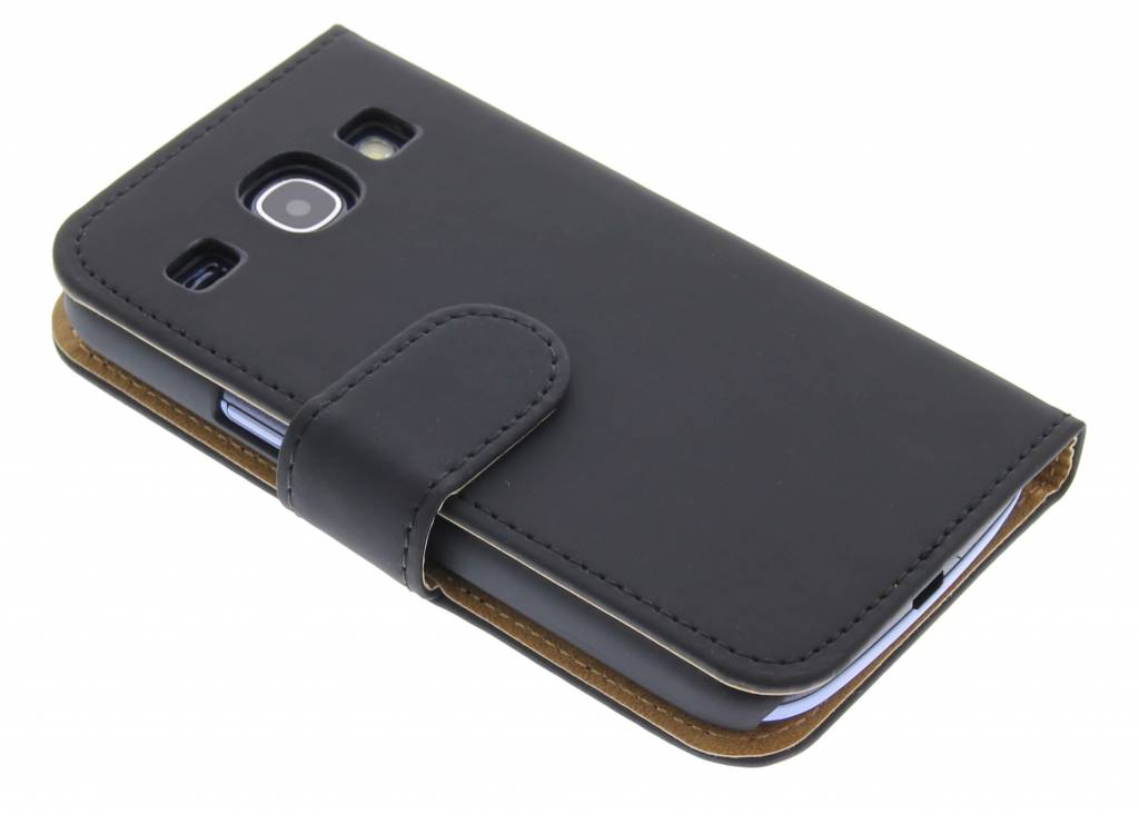 Image of Zwart effen booktype hoesje voor Samsung Galaxy Core