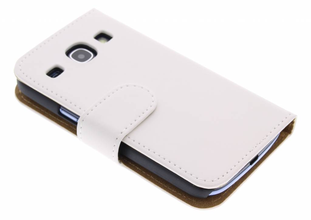 Image of Wit effen booktype hoesje voor Samsung Galaxy Core