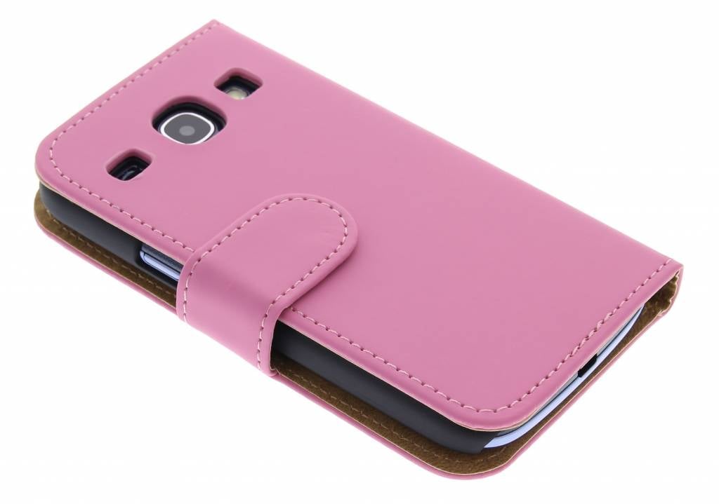 Image of Roze effen booktype hoesje voor Samsung Galaxy Core