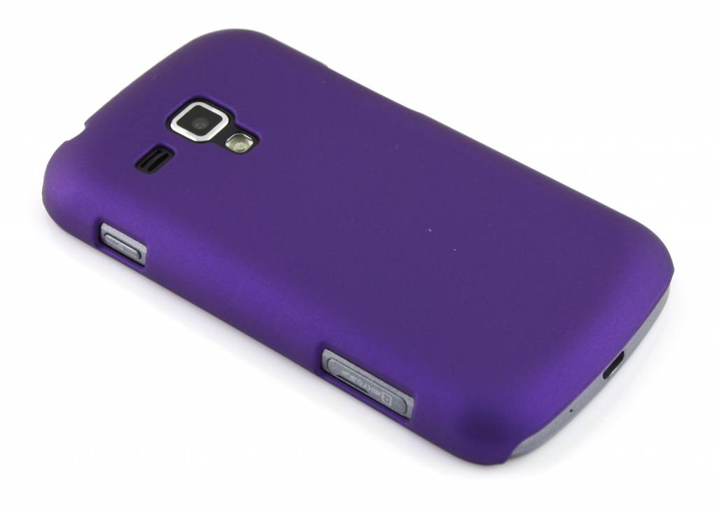 Image of Paarse effen hardcase hoes voor de Samsung Galaxy S Duos / Trend (Plus)