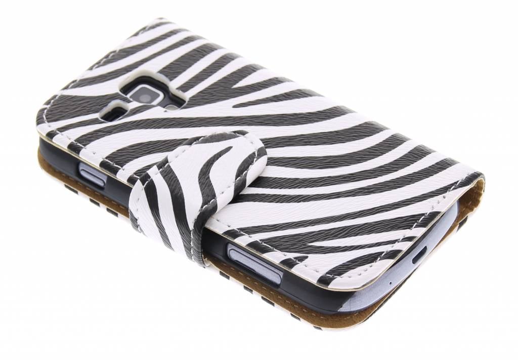 Image of Zebra booktype hoes voor de Samsung Galaxy S Duos / Trend (Plus)