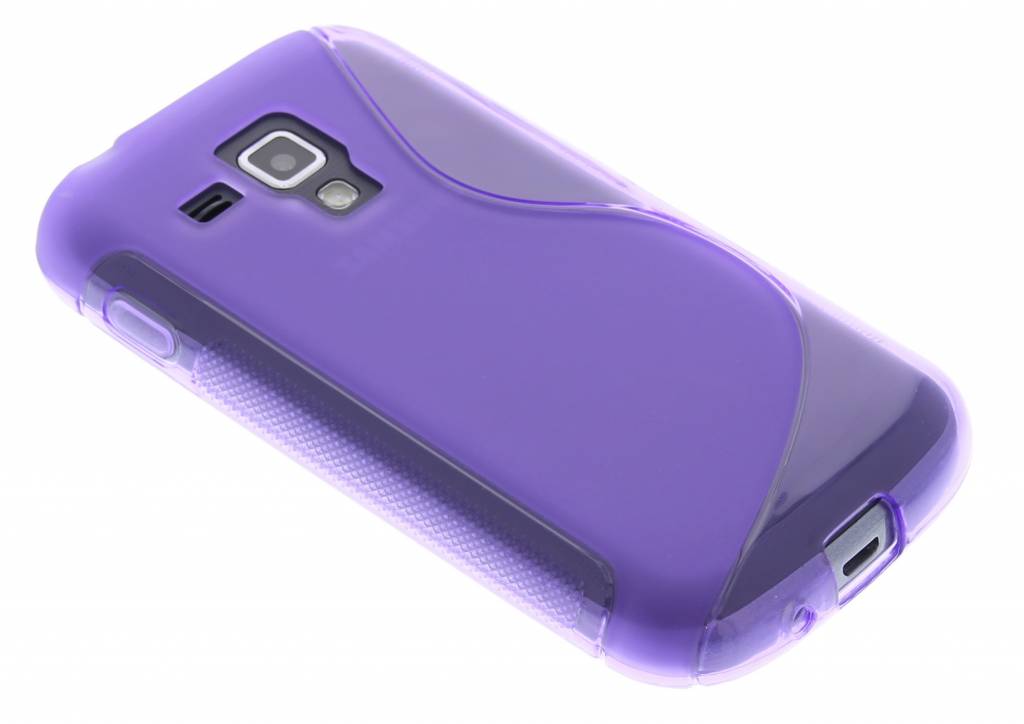 Image of Paars S-line flexibel TPU hoesje voor de Samsung Galaxy S Duos / Trend (Plus)