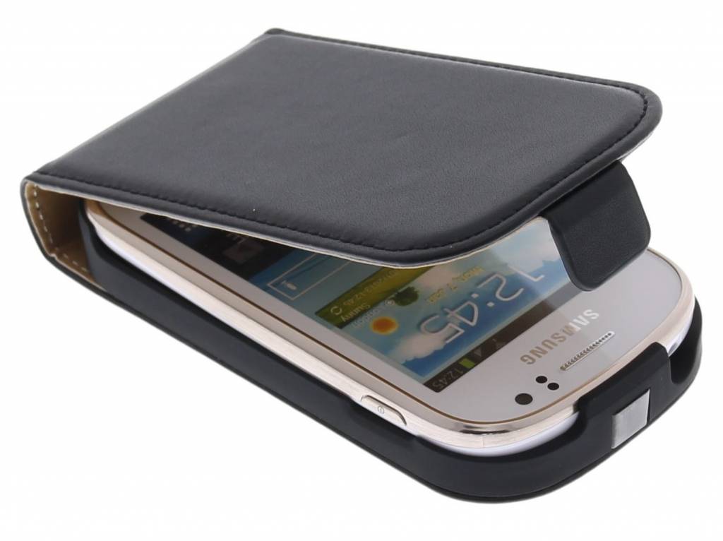 Image of Zwart luxe flipcase voor Samsung Galaxy Fame