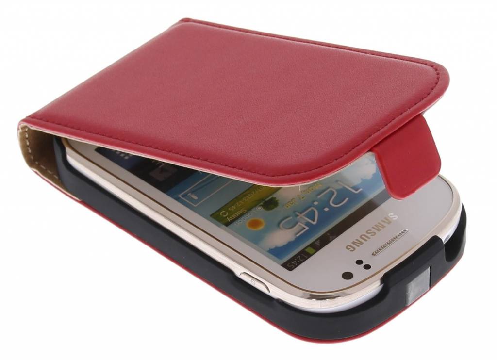 Image of Rood luxe flipcase voor Samsung Galaxy Fame