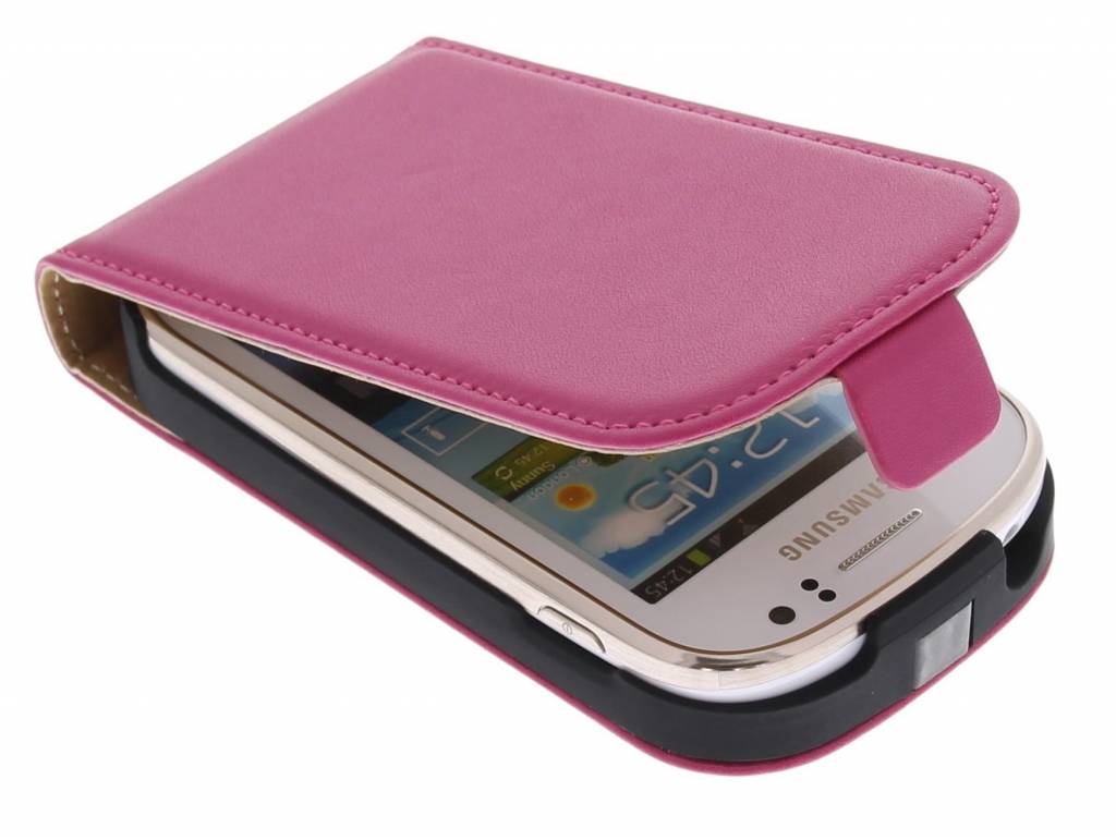 Image of Fuchsia luxe flipcase voor Samsung Galaxy Fame