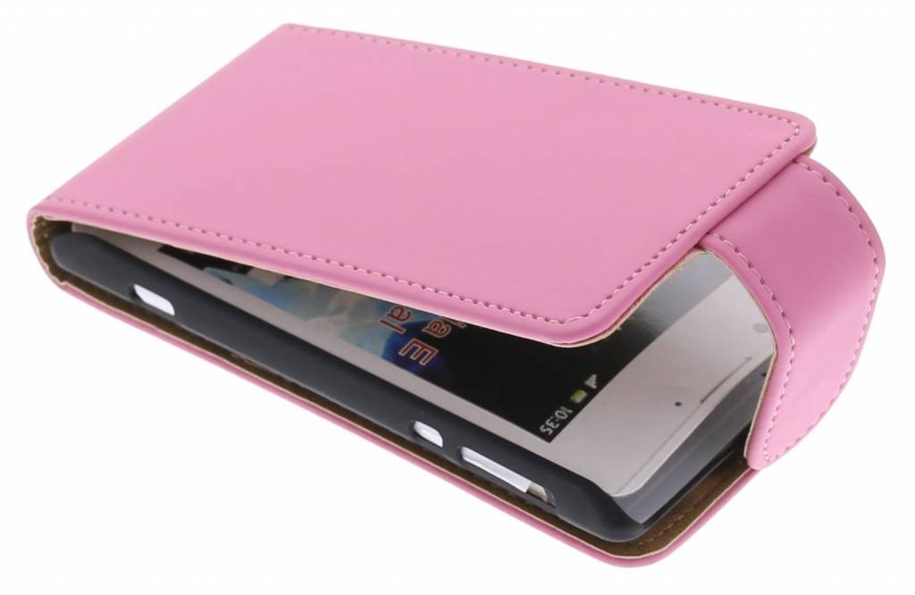 Image of Roze classic flipcase voor de Sony Xperia E