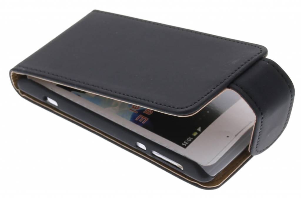 Image of Zwarte classic flipcase voor de Sony Xperia E