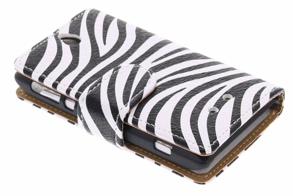 Image of Zebra booktype hoes voor de Sony Xperia E