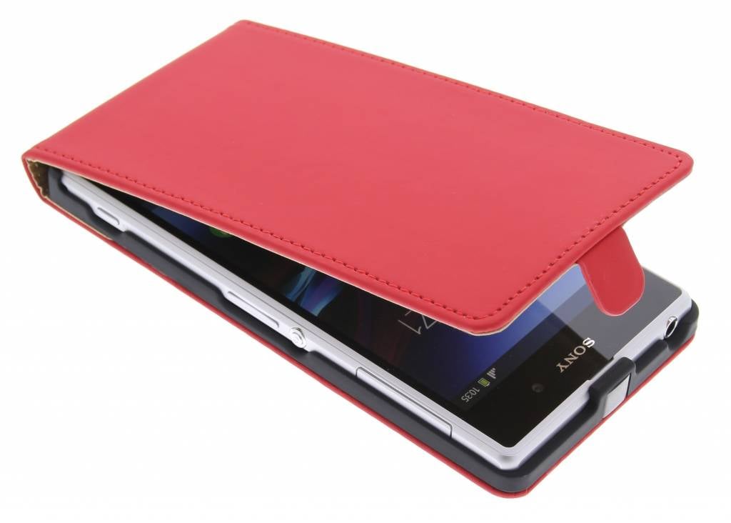 Image of Rood luxe flipcase voor Sony Xperia Z1