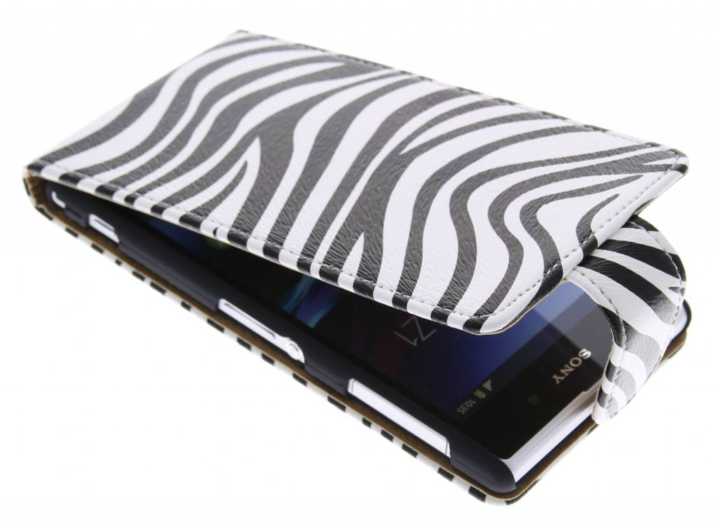 Image of Trendy Zebra flipcase voor Sony Xperia Z1