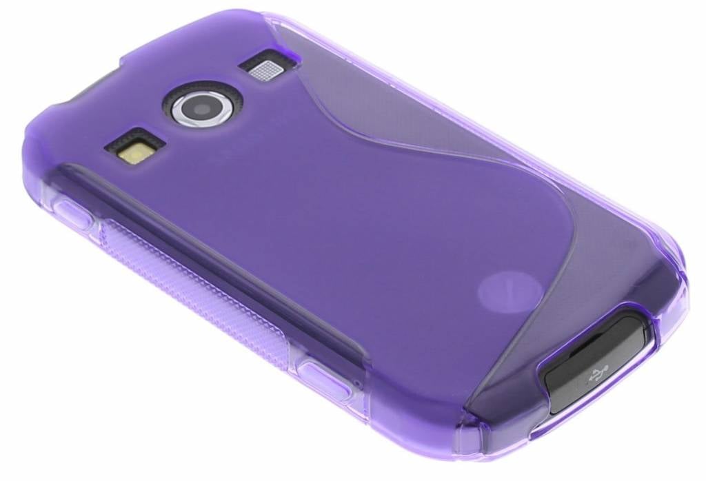 Image of Paars S-line TPU hoesje voor de Samsung Galaxy Xcover 2