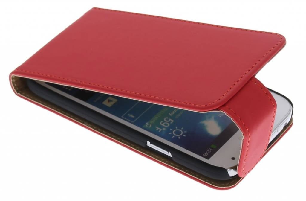 Image of Rode classic effen flipcase voor de Samsung Galaxy S4 Mini i9190