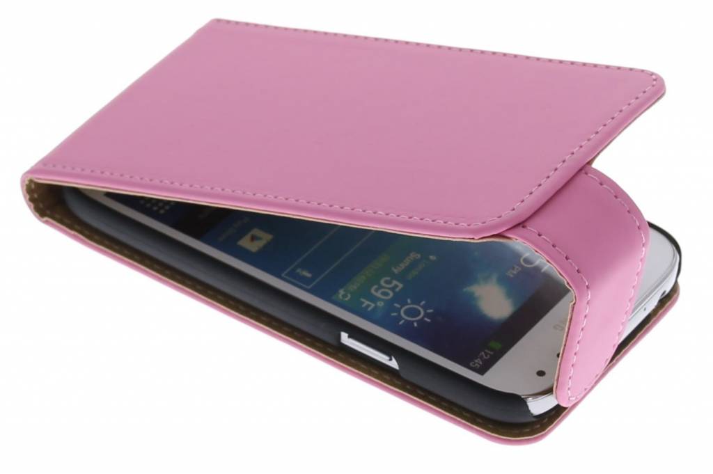 Image of Roze classic effen flipcase voor de Samsung Galaxy S4 Mini i9190