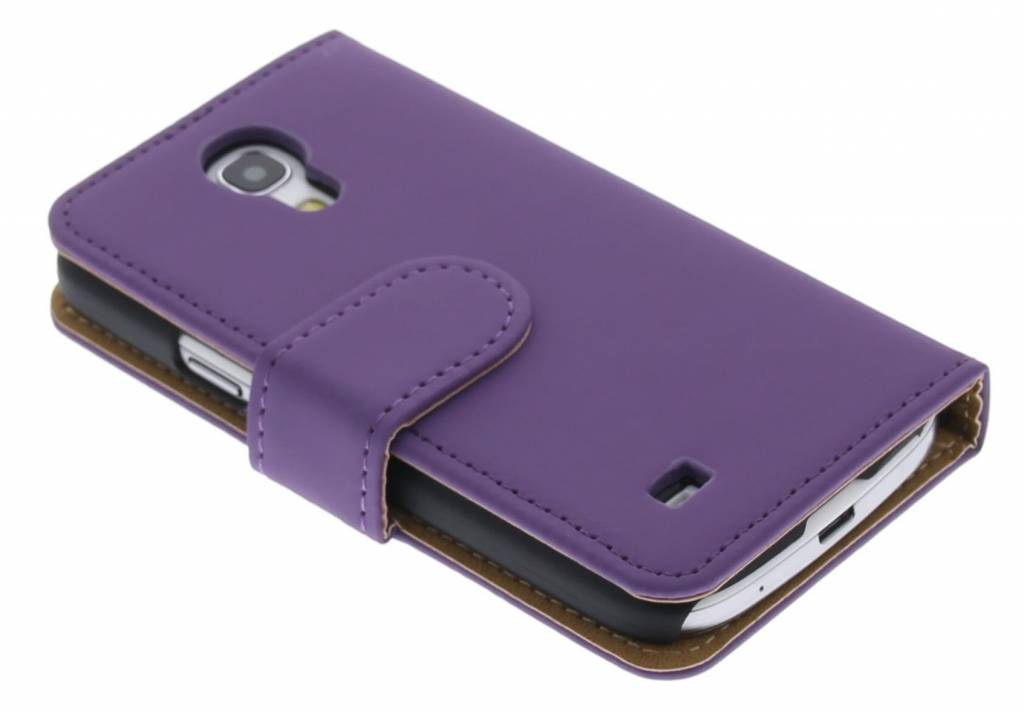 Image of Paars effen booktype hoes voor de Samsung Galaxy S4 Mini