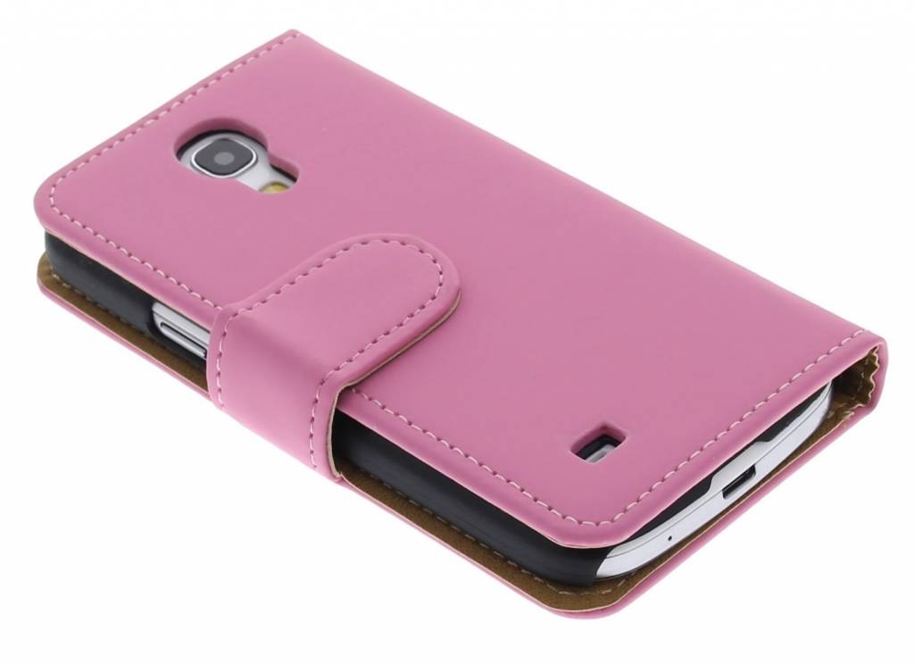 Image of Roze mat effen booktype hoes voor de Samsung Galaxy S4 Mini