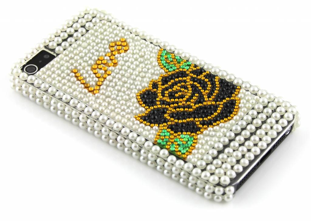 Image of Love vlinder hardcase hoesje met strass steentjes voor de iPhone 5 / 5s / SE