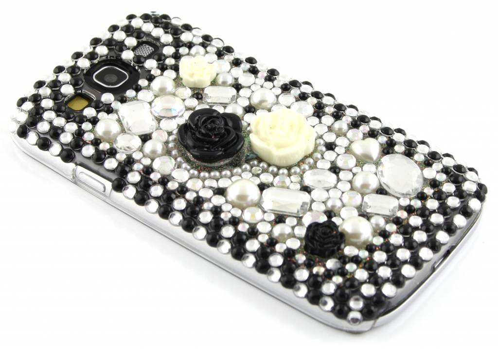 Image of Design bloem BlingBling hardcase hoesje met strass steentjes voor de Samsung Galaxy S3 / Neo