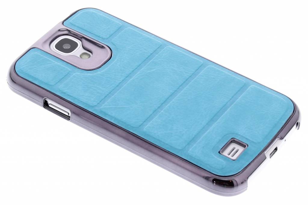 Image of Turquoise kunstlederen design hardcase voor de Samsung Galaxy S4