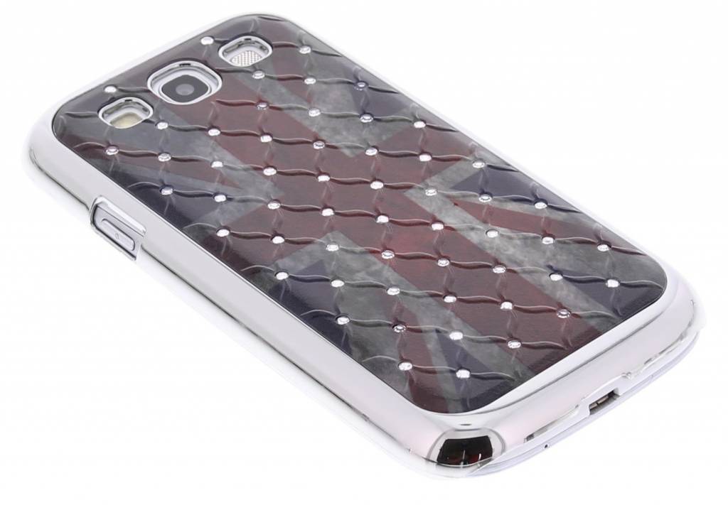 Image of Britse vlag design hardcase hoesje met strass voor de Samsung Galaxy S3 / Neo