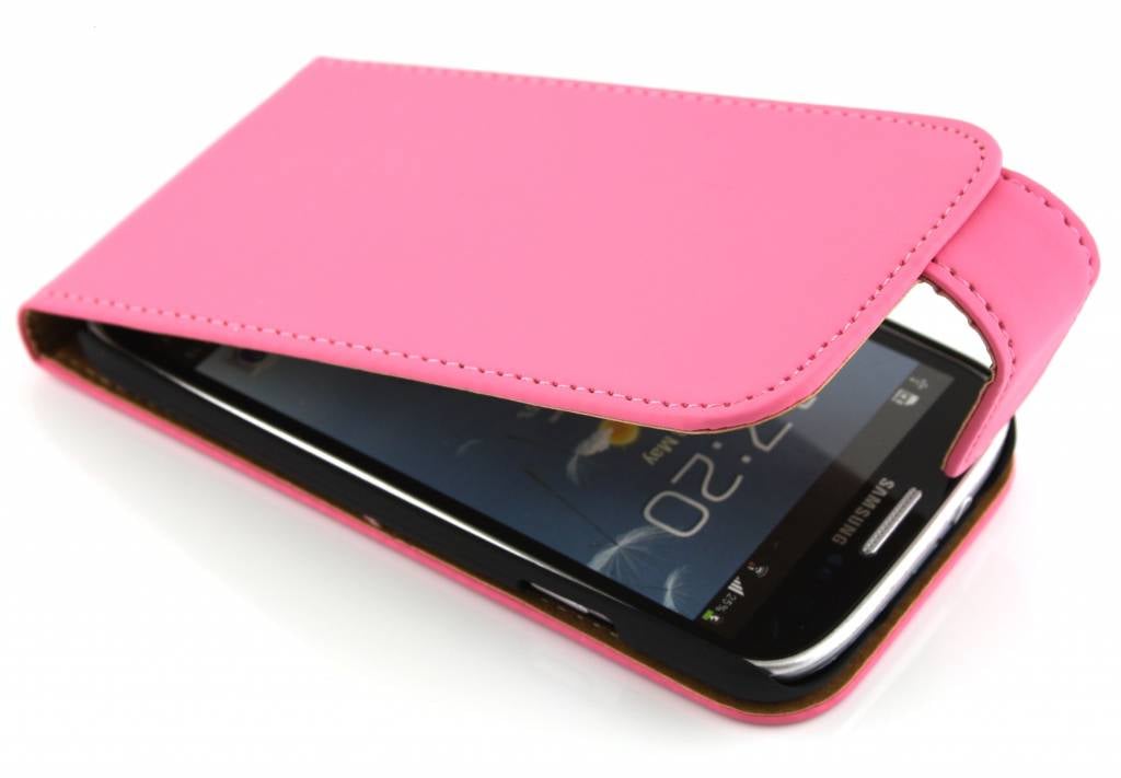 Image of Roze classic flipcase voor Samsung Galaxy S4